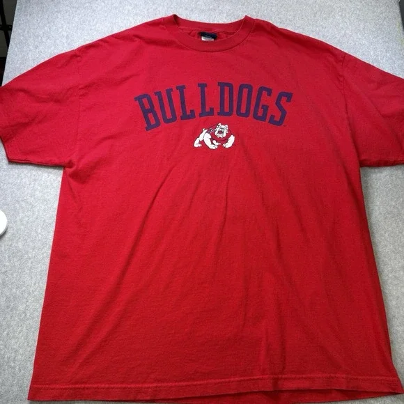 Vintage Fresno State Bulldogs T-Shirt XL‎ Red Champs Sports NCAA Licensed - Picture 2 of 7